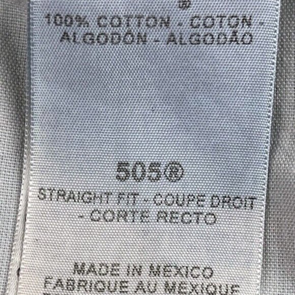 Levi's 505 Blue Dark Navy Men's Straight Fit Jeans - 38 x 30 - Picture 5 of 6